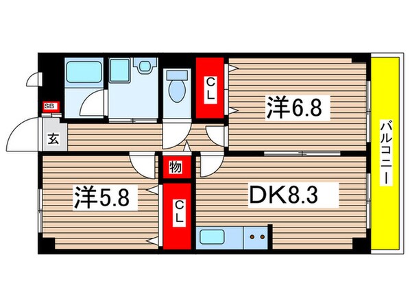 レカレクションの物件間取画像